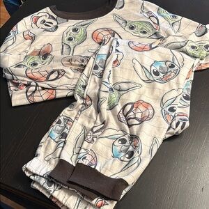 Disney Character Pajama Set - Gray and Black